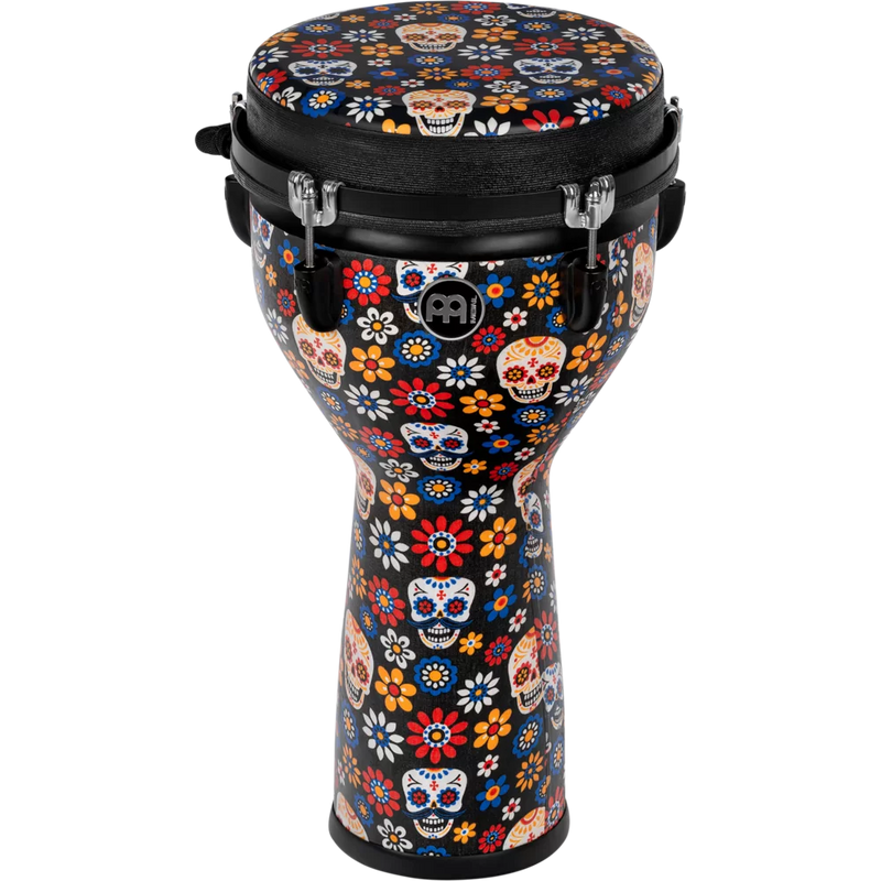 Load image into gallery viewer, Djembé Jumbo Meinl Percussion 10", Day of the Dead, tête design