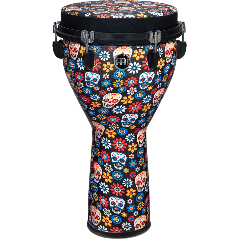 Load image into gallery viewer, Djembé Jumbo Meinl Percussion 12", Day of the Dead, tête design