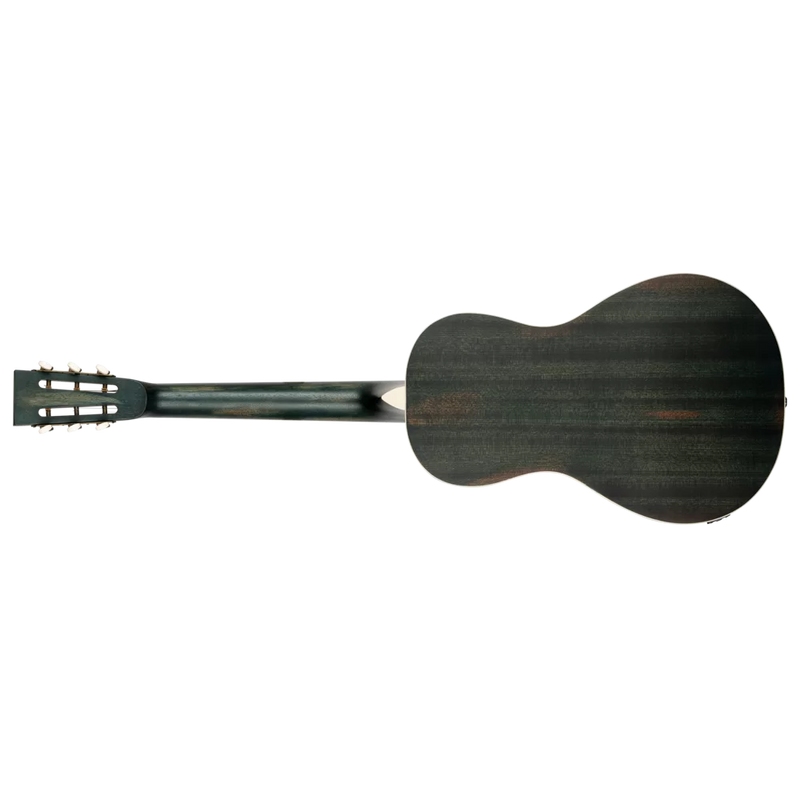 Load image into gallery viewer, RESONATOR GUITAR ACAJOU DÉTRESSÉ SATIN DENIM (pas d’étui)