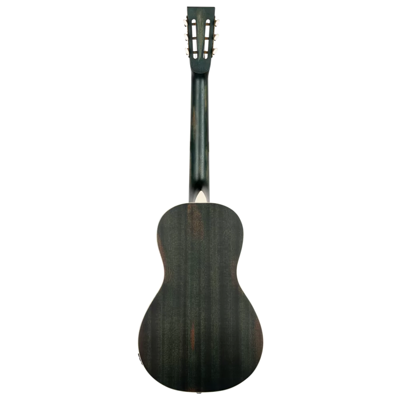 Load image into gallery viewer, RESONATOR GUITAR ACAJOU DÉTRESSÉ SATIN DENIM (pas d’étui)