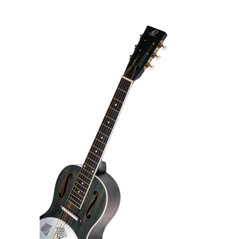 Load image into gallery viewer, RESONATOR GUITAR ACAJOU DÉTRESSÉ SATIN DENIM (pas d’étui)