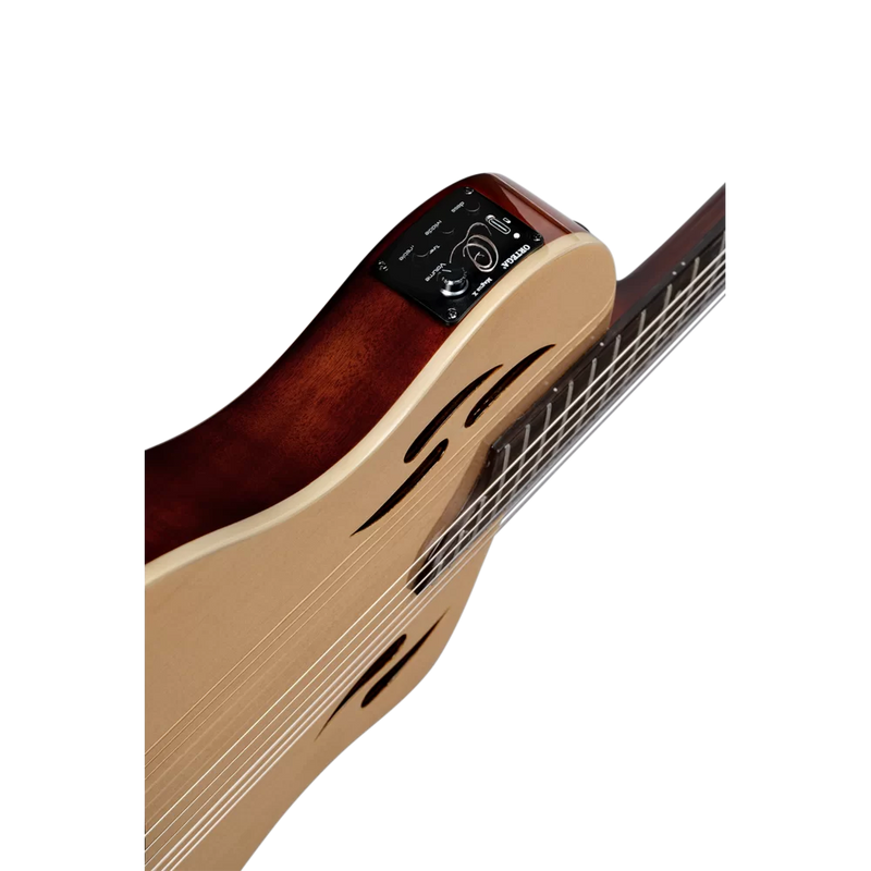 Load image into gallery viewer, GUITARE TAILLE RÉELLE EN OKOUME MASSIF NATUREL