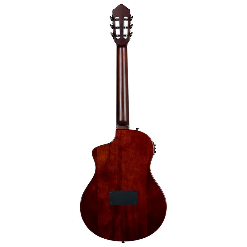 Load image into gallery viewer, GUITARE TAILLE RÉELLE EN OKOUME MASSIF NATUREL