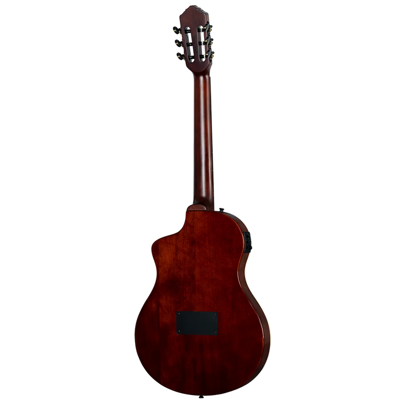 Load image into gallery viewer, GUITARE TAILLE RÉELLE EN OKOUME MASSIF NATUREL