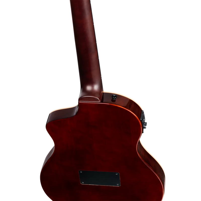 Load image into gallery viewer, GUITARE TAILLE RÉELLE EN OKOUME MASSIF NATUREL