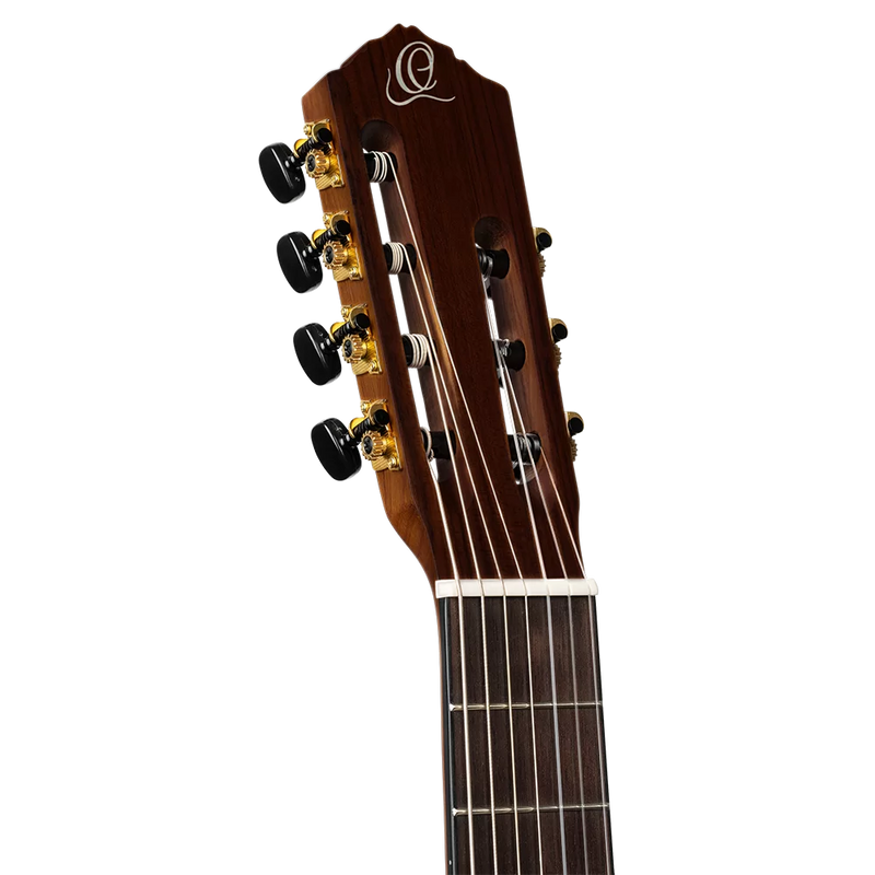 Load image into gallery viewer, Guitare classique 7 cordes pleine grandeur en épicéa massif/sapelli naturel