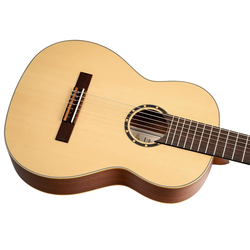 Load image into gallery viewer, Guitare classique 7 cordes pleine grandeur en épicéa massif/sapelli naturel