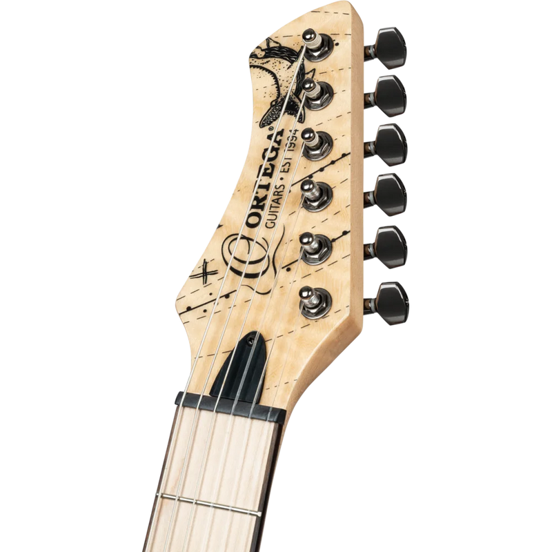 Chargez l'image dans la visionneuse de la galerie, Guitare classique/électrique SÉRIE TOURPLAYER, GUITARE TAILLE NORMALISE EN OKOUMÉ MASSIF/ÉRABLE FLAMBÉ, DESIGN BERMUDA