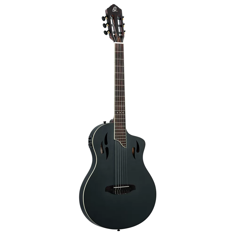 Chargez l'image dans la visionneuse de la galerie, GUITARE TAILLE RÉELLE EN OKOUME MASSIF NOIR