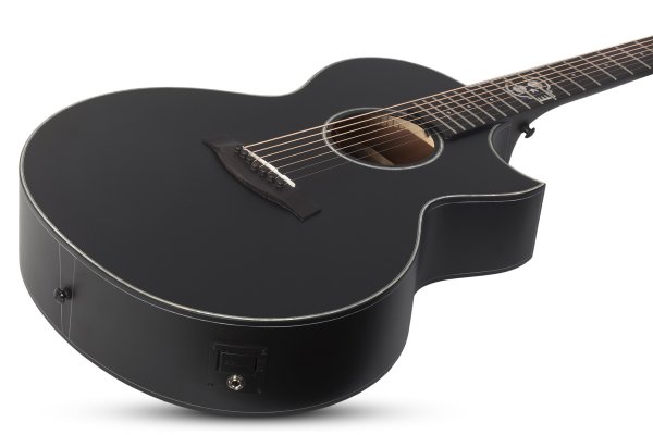Chargez l'image dans la visionneuse de la galerie, Guitare Acoustique / Électrique 7 Cordes Regulo Caro-7, Noir Satiné