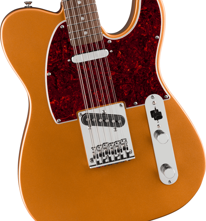 Chargez l'image dans la visionneuse de la galerie, Paranormal Troy Van Leeuwen Telecaster® XII, touche en laurier, plaque de protection écaille de tortue, cuivre
