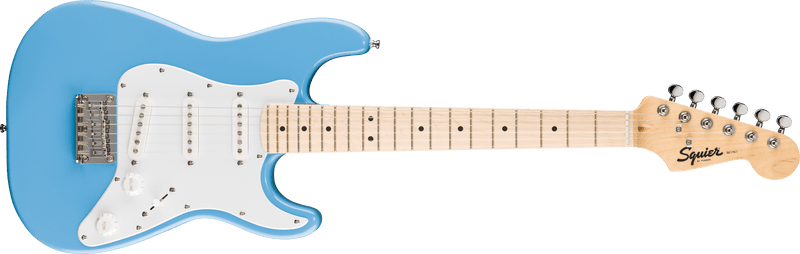 Load image into gallery viewer, Mini Stratocaster®, touche en érable, plaque de protection blanche, bleu Californie