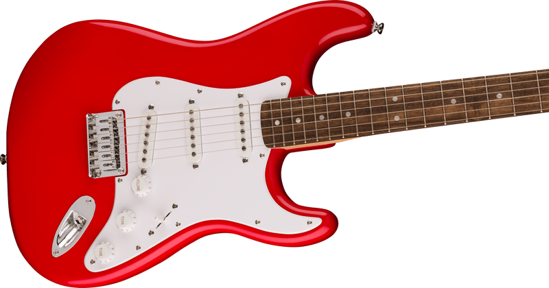 Load image into gallery viewer, Guitare électrique, SQUIER SONIC® STRATOCASTER® HT touche en laurier,plaque protectrice blanche- Rouge Torino