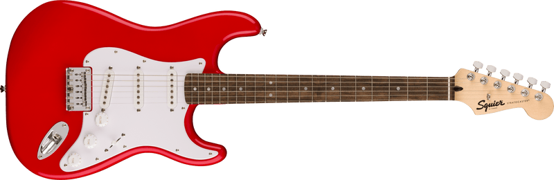 Load image into gallery viewer, Guitare électrique, SQUIER SONIC® STRATOCASTER® HT touche en laurier,plaque protectrice blanche- Rouge Torino