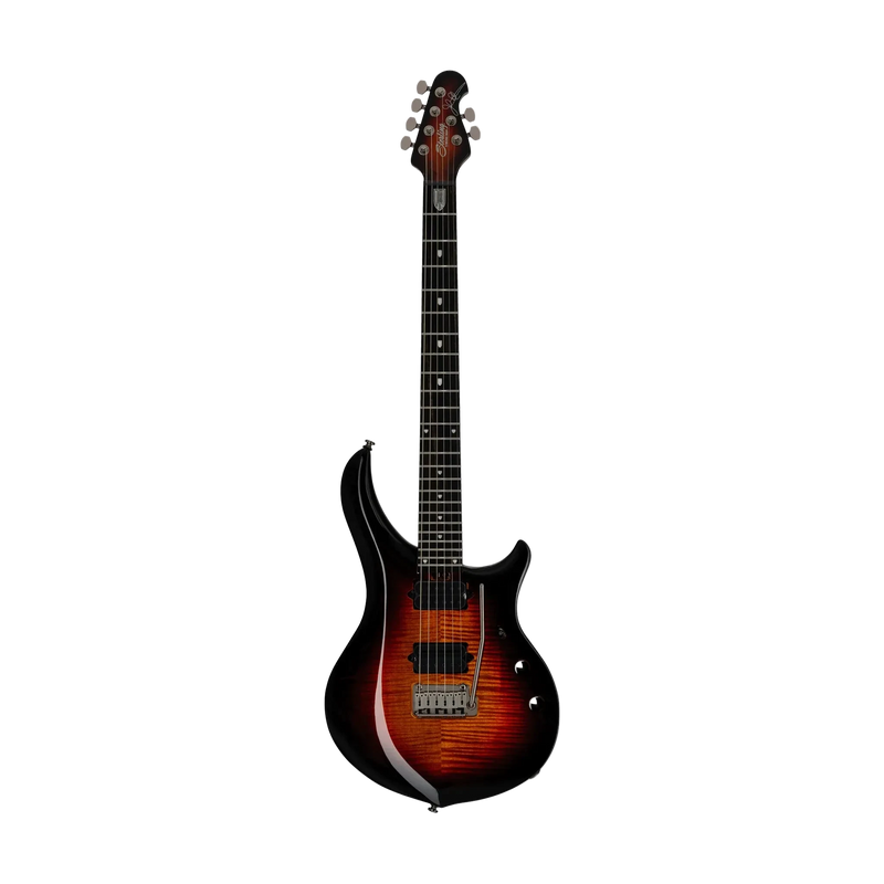 Chargez l'image dans la visionneuse de la galerie, Guitare électrique Modèle Majesty DiMarzio Finition- Table en érable flammé, Couleur Oeil de tigre- avec étui souple