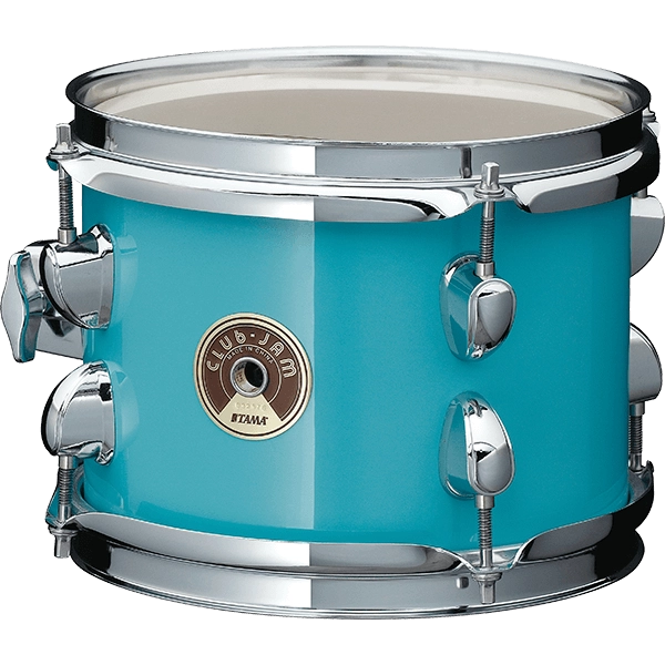 Load image into gallery viewer, Ensemble 4 fûts Club-Jam Flyer (14, 8, 10, CC), fini Aqua Burst