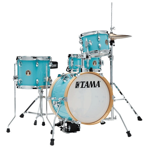 Load image into gallery viewer, Ensemble 4 fûts Club-Jam Flyer (14, 8, 10, CC), fini Aqua Burst