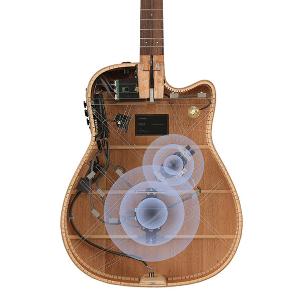 Chargez l'image dans la visionneuse de la galerie, Guitare acoustique-électrique TransAcoustic de format concert fini Ultramarine avec housse de transport de luxe