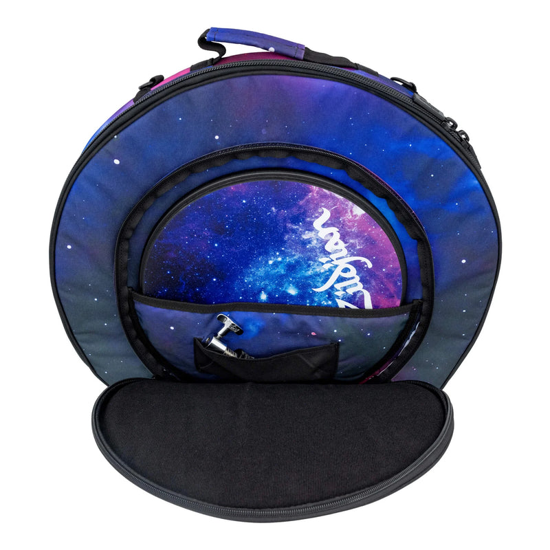 Load image into gallery viewer, Sac À Dos Étudiant Pour Cymbale 20", Purple Galaxy