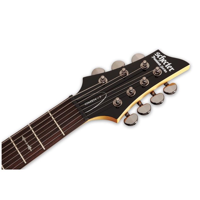 Chargez l'image dans la visionneuse de la galerie, Guitare électrique "Omen Guitare OMEN-7-WSN Walnut Satin" à 7 cordes avec "Schecter Diamond Plus"