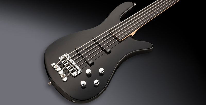 Chargez l'image dans la visionneuse de la galerie, Warwick RockBass Streamer LX5 Standard,5 cordes fretless- Noir transparent satiné Nirvana, avec étui souple