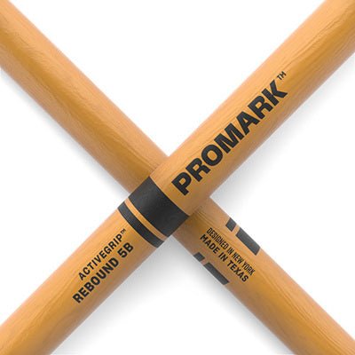 Chargez l'image dans la visionneuse de la galerie, Baguettes ProMark Rebound 5B ActiveGrip en hickory transparent, pointe en bois de gland - Drummond Musique