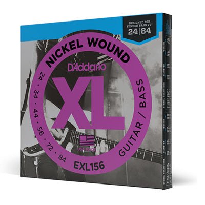Chargez l'image dans la visionneuse de la galerie, Cordes D'Addario EXL156 Nickel Wound pour guitare électrique/basse, Fender Nickel Wound Bass VI, 24 - 84 - Drummond Musique