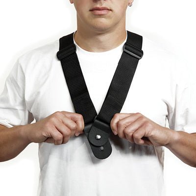 Chargez l'image dans la visionneuse de la galerie, Courroie nylon double, noir - Drummond Musique