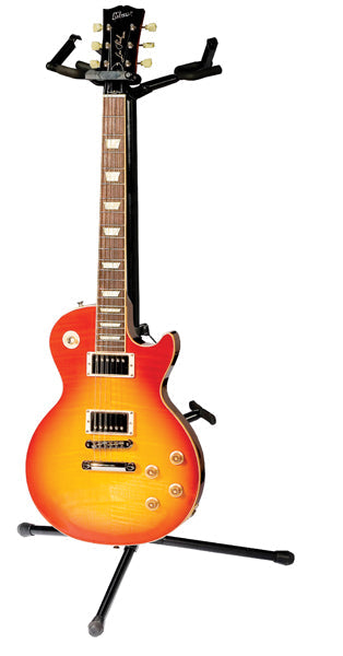 Load image into gallery viewer, YORKVILLE / GS-214B / Triple Guitar Stand with Guards in Black