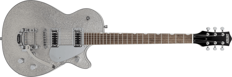 Load image into gallery viewer, Guitare électrique, G5230T ELECTROMATIC® SPARKLE JET™ FT SINGLE - CUT AVEC BIGSBY® Touche en laurier, Silver Sparkle - Drummond Musique