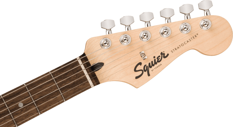 Chargez l'image dans la visionneuse de la galerie, Guitare électrique, SQUIER SONIC® STRATOCASTER® HT H Touche en laurier, plaque de protection noire, noir - Drummond Musique
