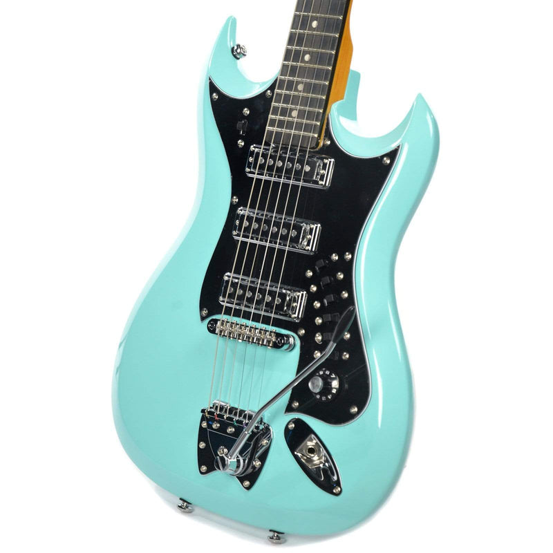 Load image into gallery viewer, Guitare Électrique 6 Cordes H-3 Series - Bleu Ciel Vieilli