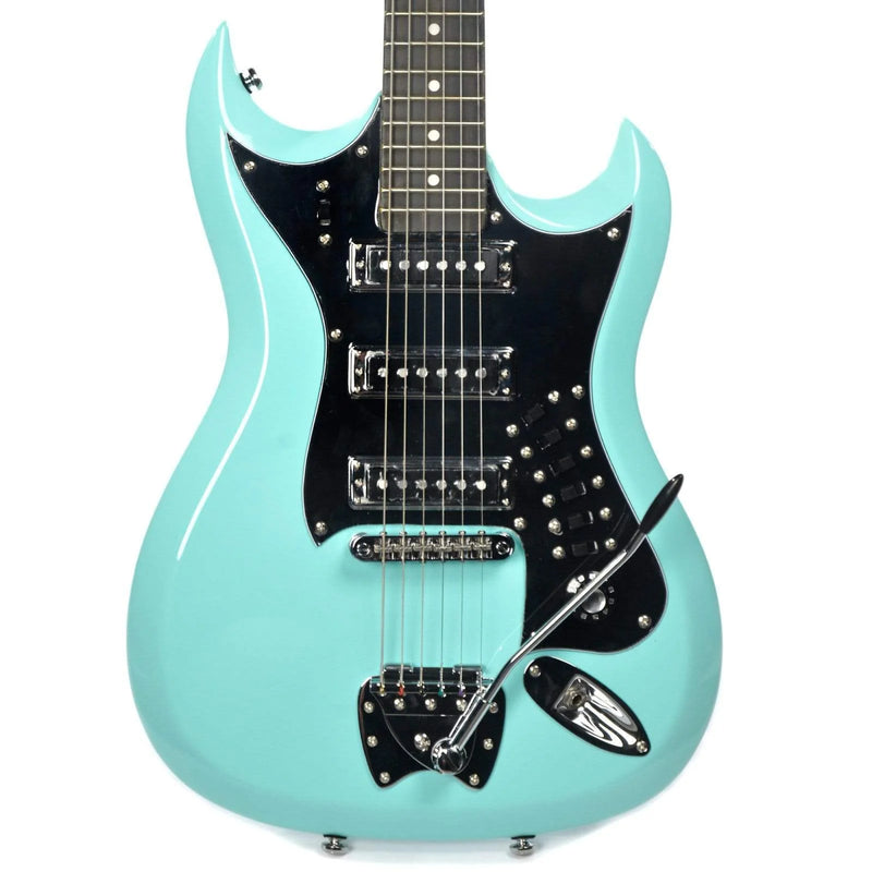 Load image into gallery viewer, Guitare Électrique 6 Cordes H-3 Series - Bleu Ciel Vieilli