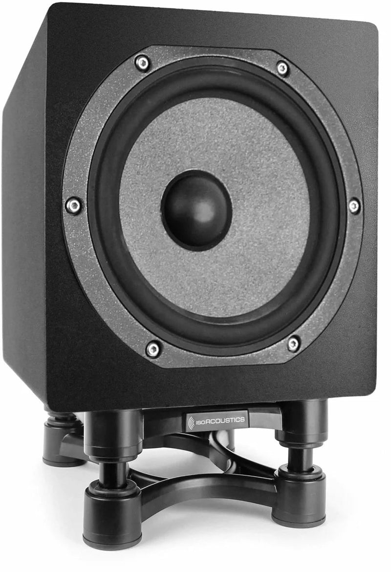 Load image into gallery viewer, ISO - 200 SUB, Support d’isolation acoustique, inclinable pour haut - parleur de sous grave de référence (paire) 7.8″ x 10″ x 3.75″ 75lbs - Drummond Musique