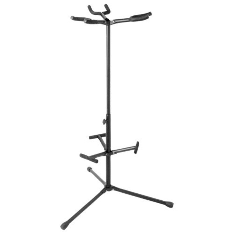 Load image into gallery viewer, YORKVILLE / GS-214B / Triple Guitar Stand with Guards in Black