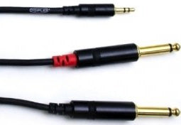 Chargez l'image dans la visionneuse de la galerie, Câble 1/8 TRS à 2x 1/4 TS de 15 pieds