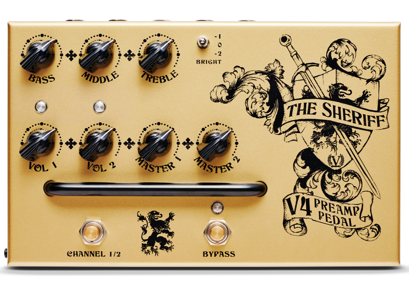 Load image into gallery viewer, "V4 The Sheriff pedal" guitar preamplifier