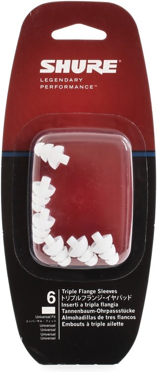 Load image into gallery viewer, Triple wing tips for in-ear headphones, pack of 6