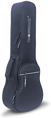 Load image into gallery viewer, CROSSROCK / CRSG106BUBK / Baritone ukulele case with strap, padded 10mm Black