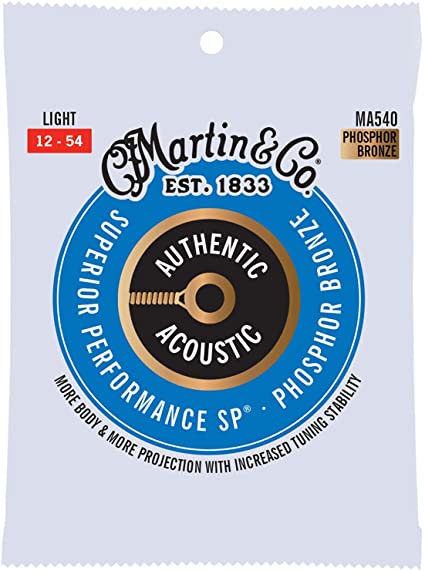 Load image into gallery viewer, Phosphor Bronze Acoustic Guitar Strings 12-54