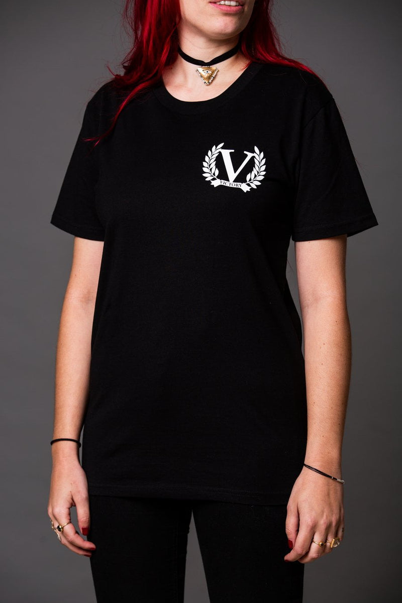 Load image into gallery viewer, VICTORY / “The Jack” Family Logo T-shirt, black, medium