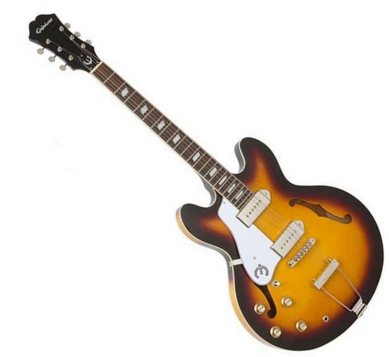 Chargez l'image dans la visionneuse de la galerie, Guitare électrique gauchère "semi-hollow" Casino - "Vintage Sunburst"