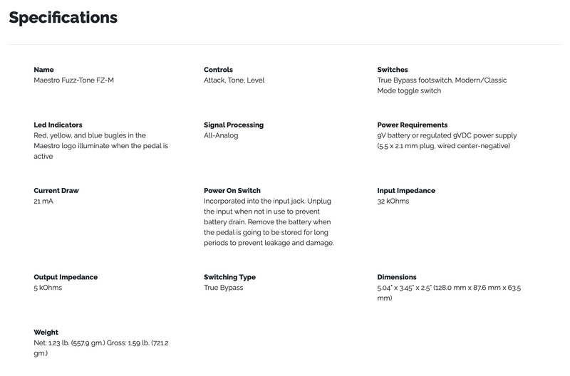 Load image into gallery viewer, MAESTRO / MOCFTP / Maestro Fuzz Tone Fuzz FZ-M effect pedal