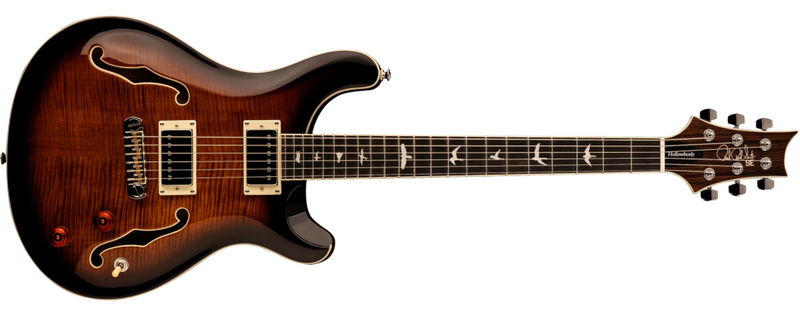 Load image into gallery viewer, PRS/105536:BG/H2ECBBG,SE Hollowbody II,Hollowbody Electric Guitar- Black Gold Burst