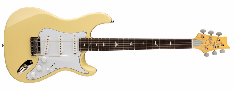 Load image into gallery viewer, PRS/109639::3J:/SE Silver Sky Bolt On - Moon White with Soft Case