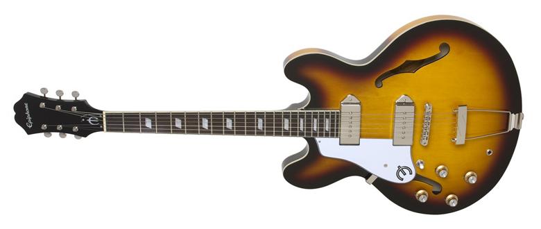 Chargez l'image dans la visionneuse de la galerie, Guitare électrique gauchère "semi-hollow" Casino - "Vintage Sunburst"