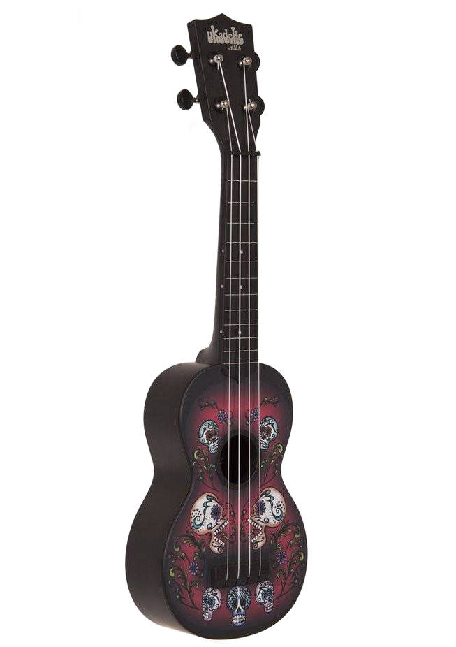 Load image into gallery viewer, Ukulele Ukadelic soprano Skulls
