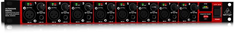 Load image into gallery viewer, ADA8200 8 ADAT I/O Audio interface with MIDAS mic preamps