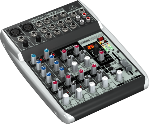 Load image into gallery viewer, 10 inputs 2 buses BUS mixer with USB audio interface and Multi-FX processor
