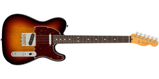Chargez l'image dans la visionneuse de la galerie, Guitare électrique, "American Professional II Telecaster", manche en rosewood, "3-Color Sunburst" avec étui rigide